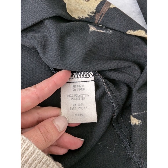 Vintage Y2K Bcbg Maxazaria Women's T-Shirt Long-Sleeve SZ M Floral Made In USA - Picture 5 of 8